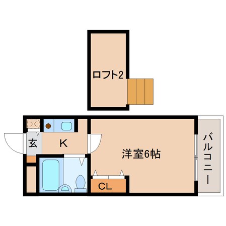 菖蒲池駅 徒歩5分 2階の物件間取画像